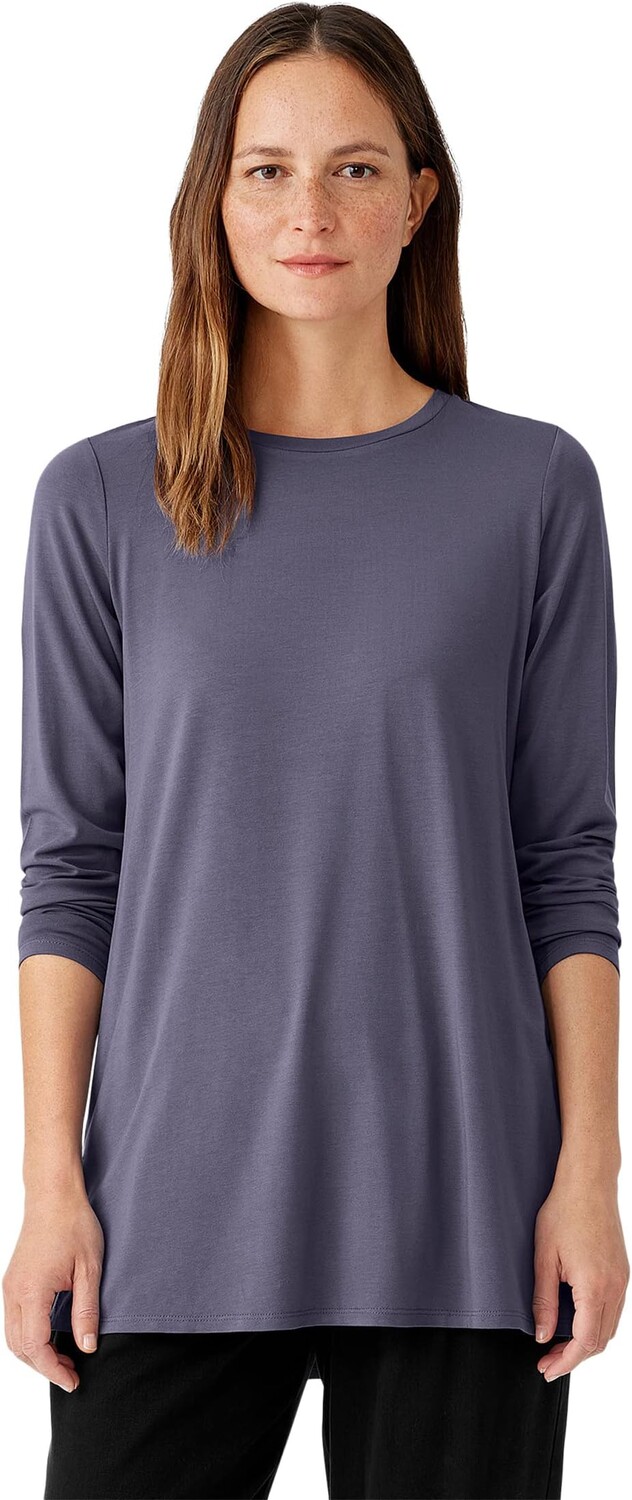 

Туника с круглым вырезом Eileen Fisher, цвет Twilight