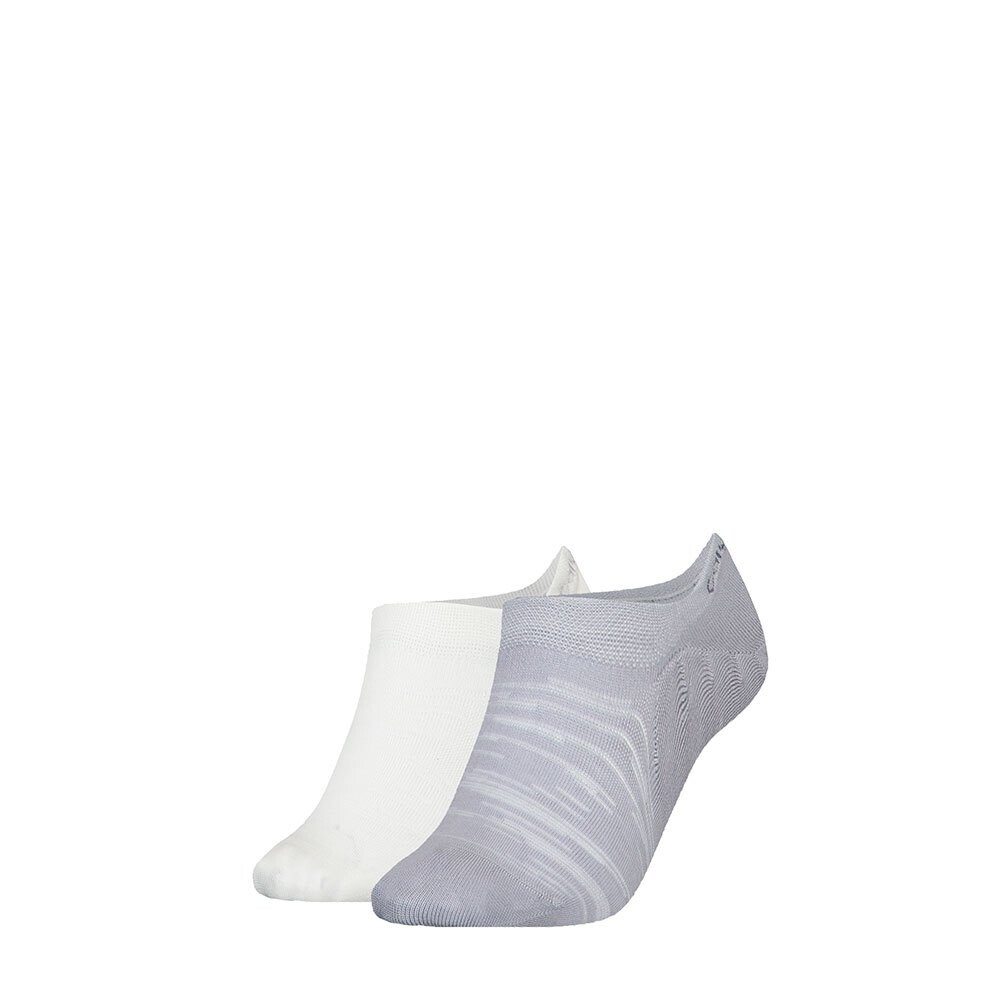 

Носки Calvin Klein High Cut Minimal Stripes No Show 2 шт, серый
