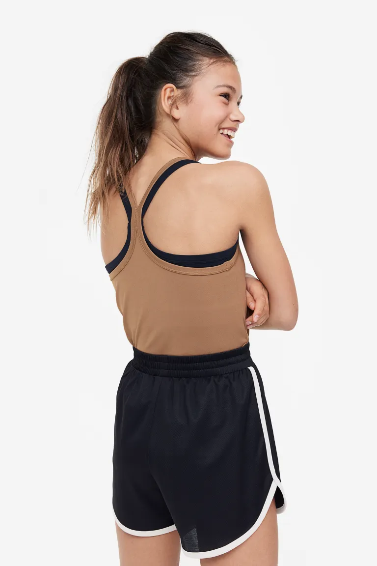 

Спортивный топ от drymove H&M, бежевый