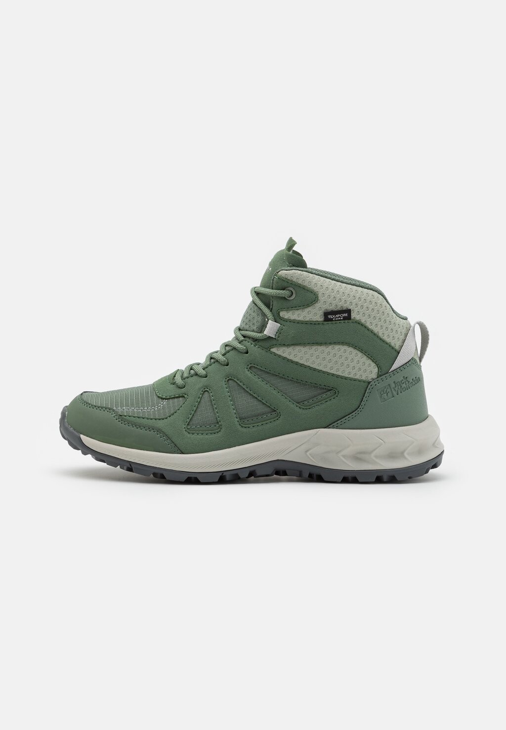 

Кроссовки WOODLAND 2 TEXAPORE MID Jack Wolfskin, цвет hedge green