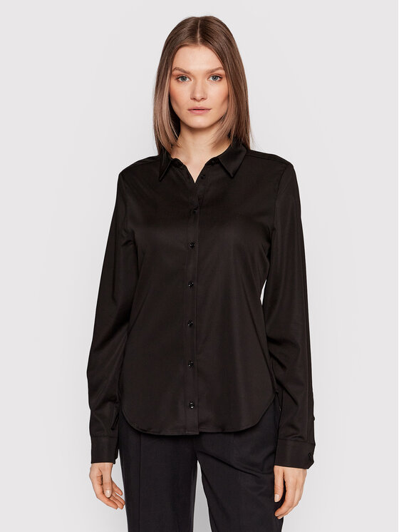 Рубашка стандартного кроя Karen By Simonsen, черный рубашка классического кроя karen by simonsen белый
