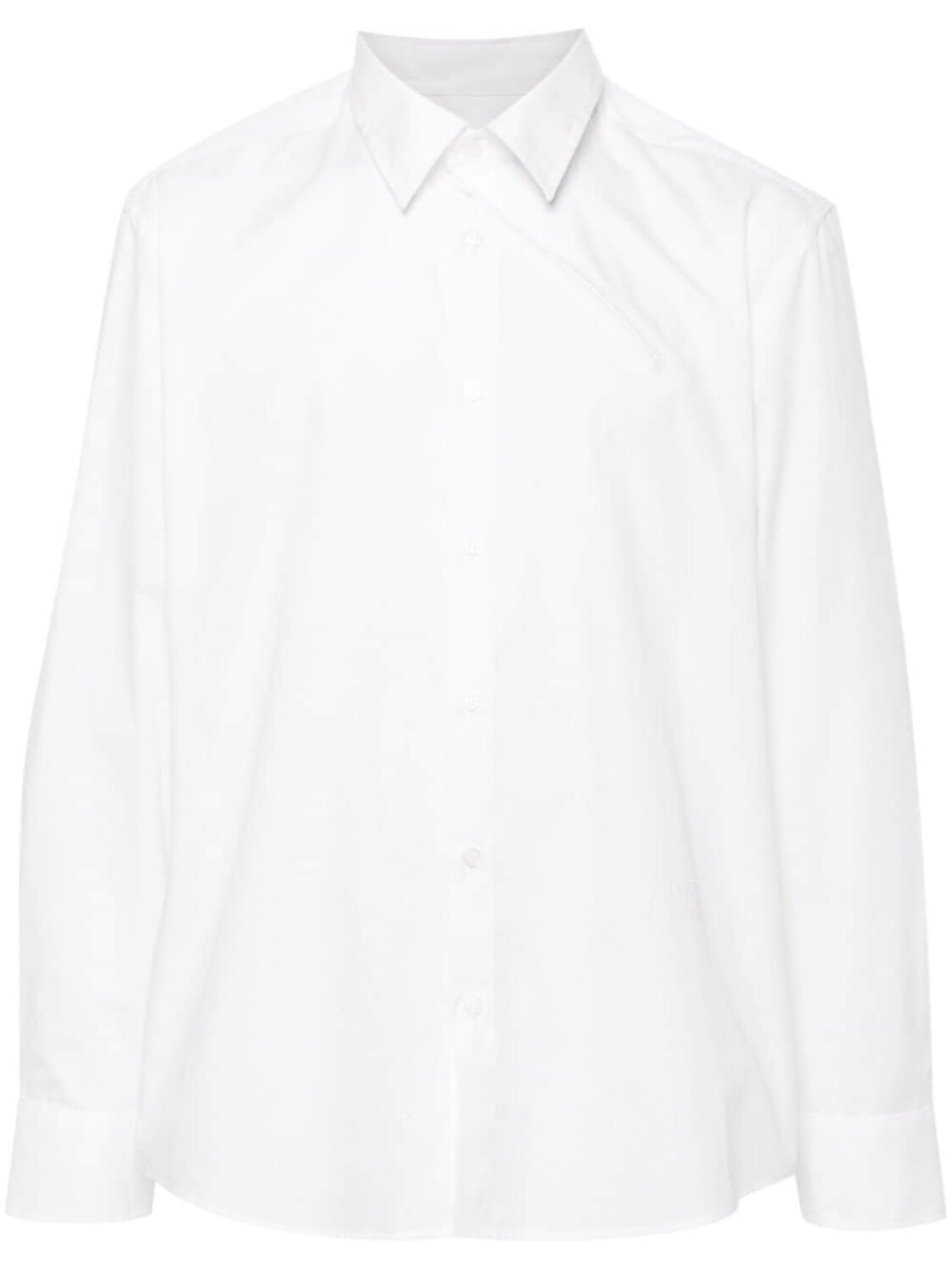 

MM6 Maison Margiela рубашка поло с воротником на молнии, белый