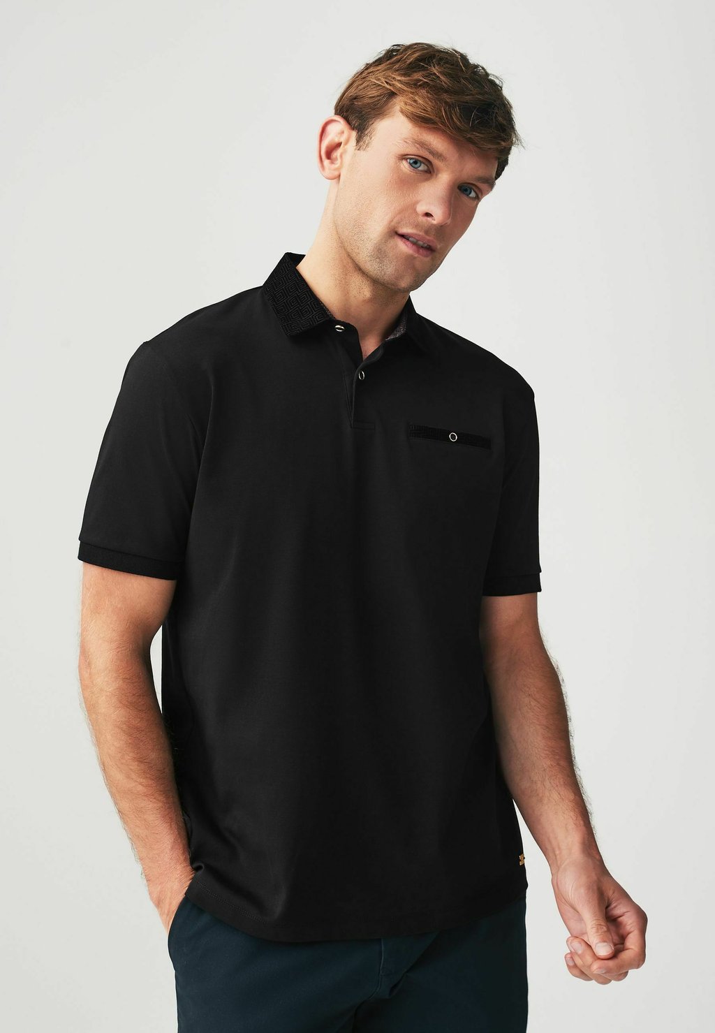 Рубашка-поло SMART COLLAR Next, цвет black flocked