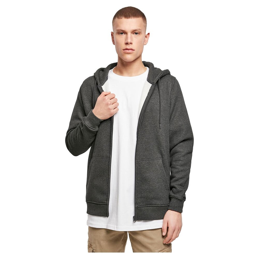 

Толстовка Build Your Brand Heavy Full Zip, серый