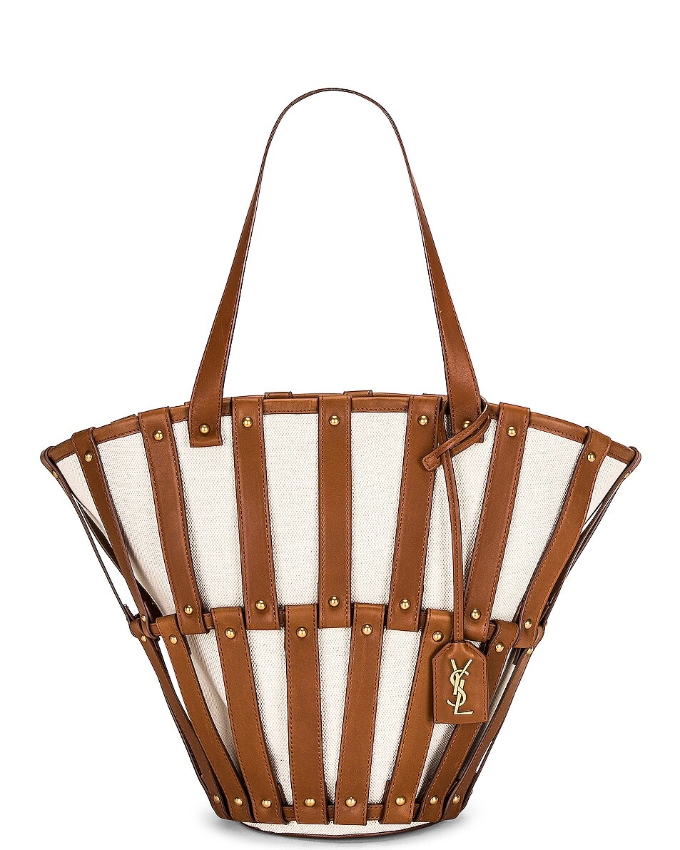 

Сумка Saint Laurent Panier Cut Out, цвет Greggio & Brick