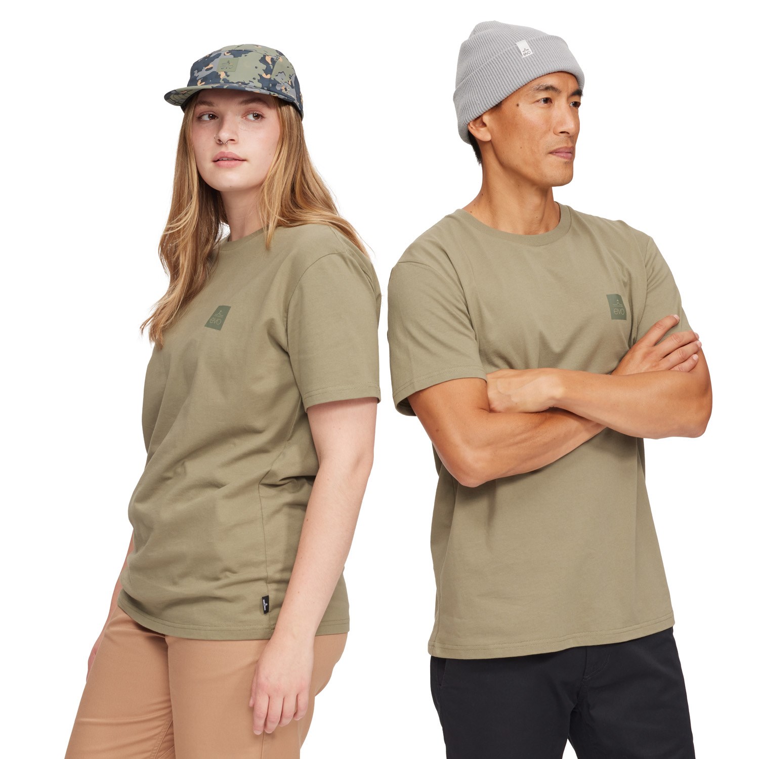 Футболка evo Basic Unisex, цвет Dusty Olive