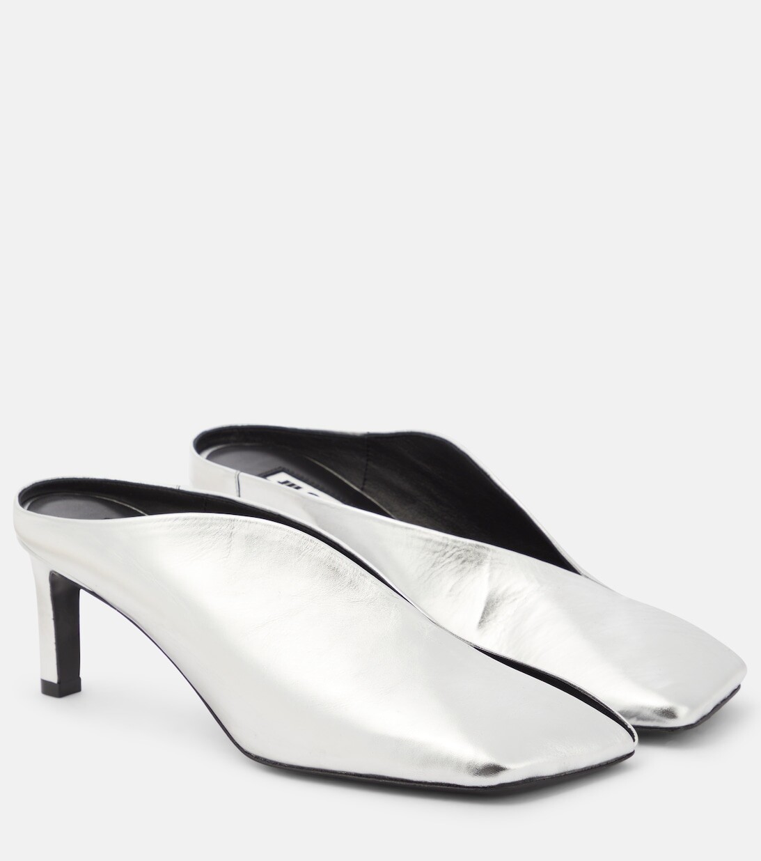 

Туфли-лодочки из металлизированной кожи Jil Sander, синий
