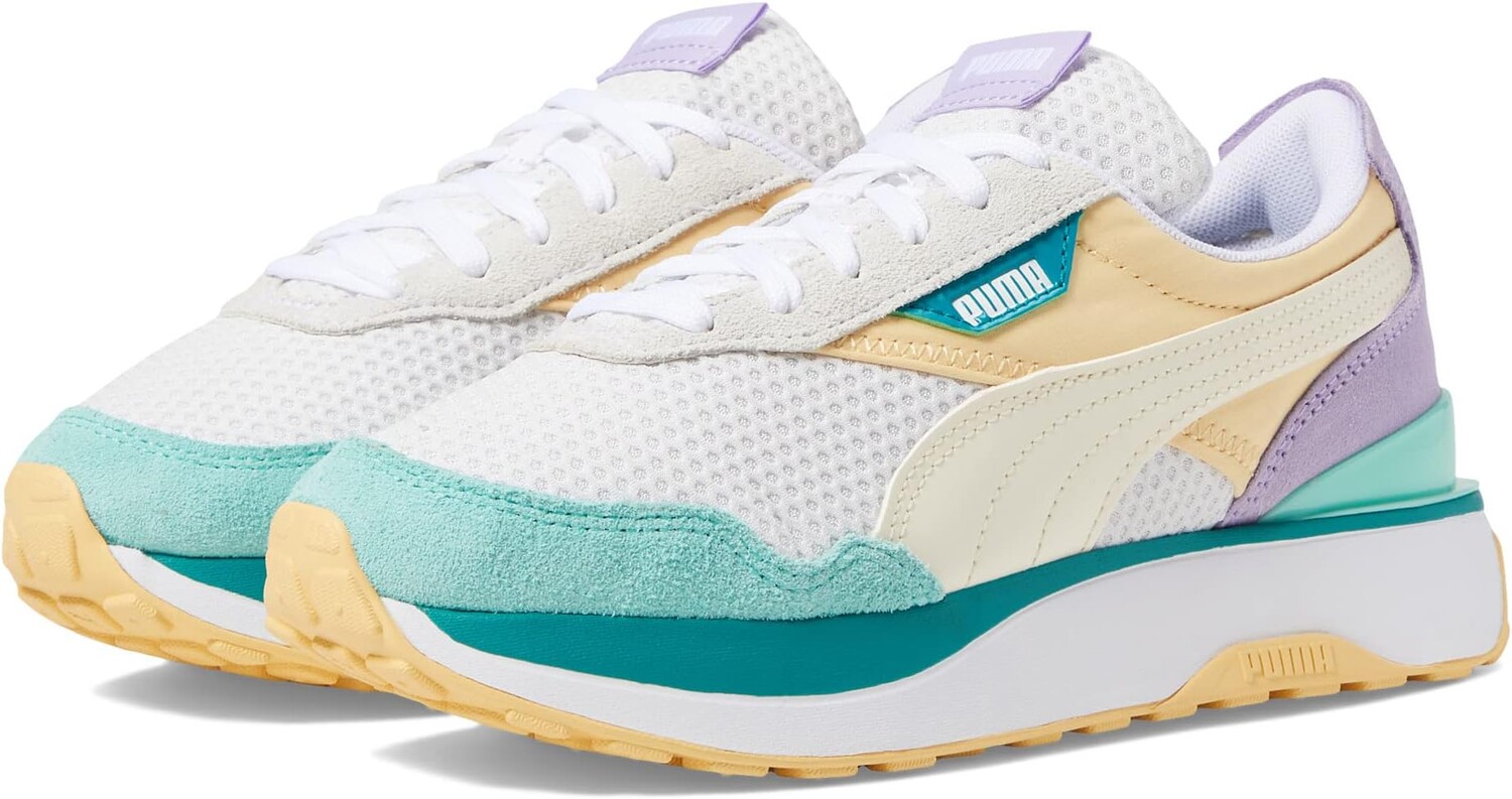 

Кроссовки Cruise Rider Peony PUMA, цвет Light Straw/Puma White/Green Lagoon