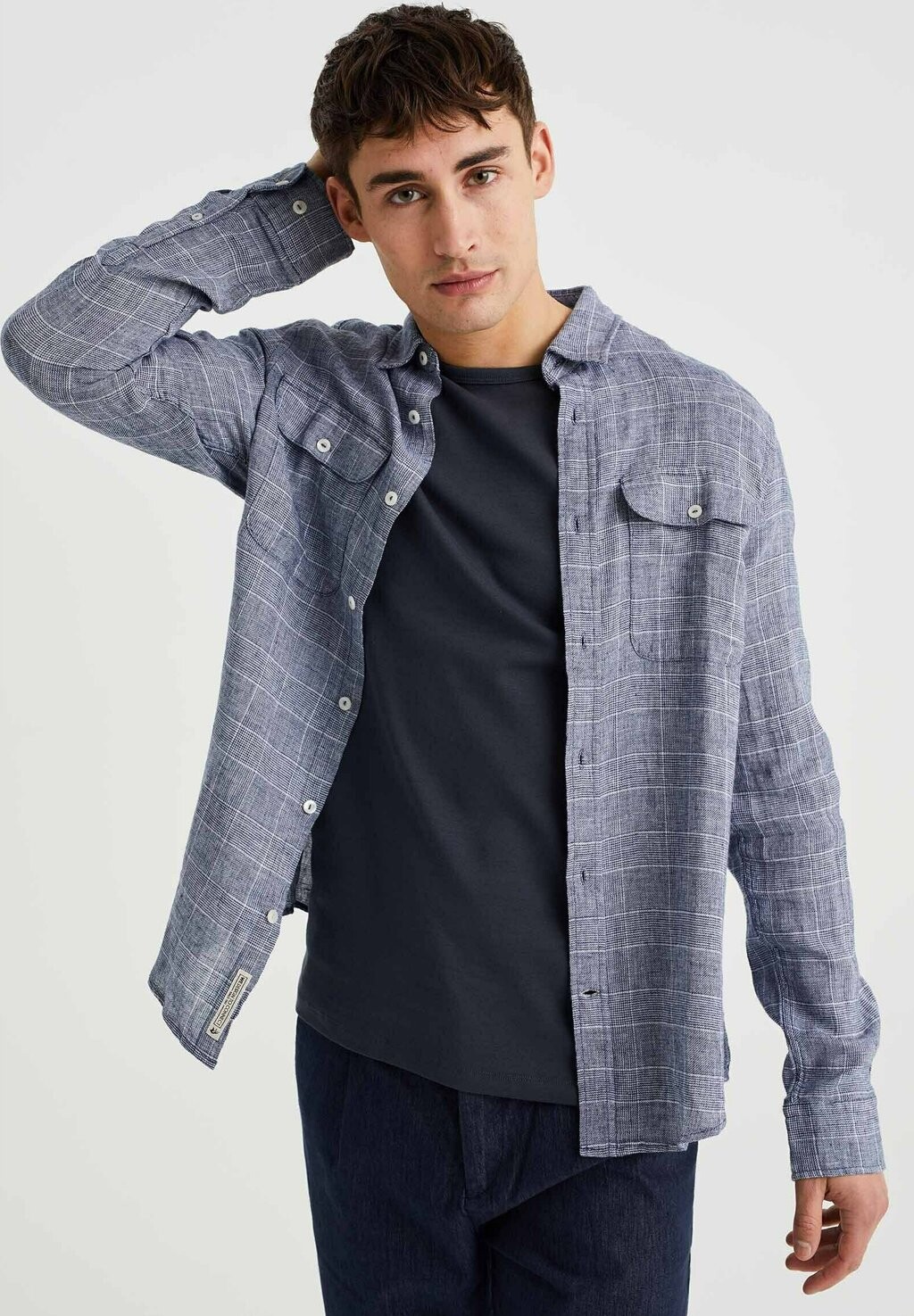 

Рубашка REGULAR FIT MET DESSIN WE Fashion, цвет blue