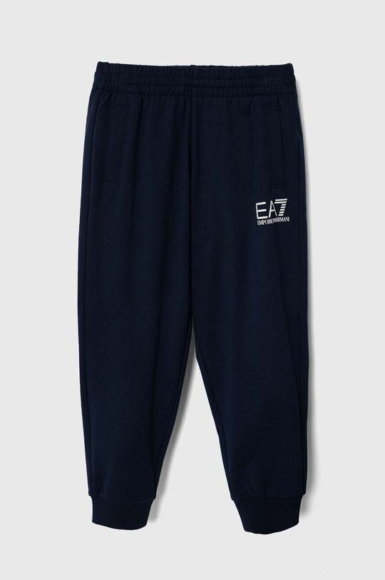 

Спортивные брюки из хлопка для мальчиков EA7 Emporio Armani, темно-синий