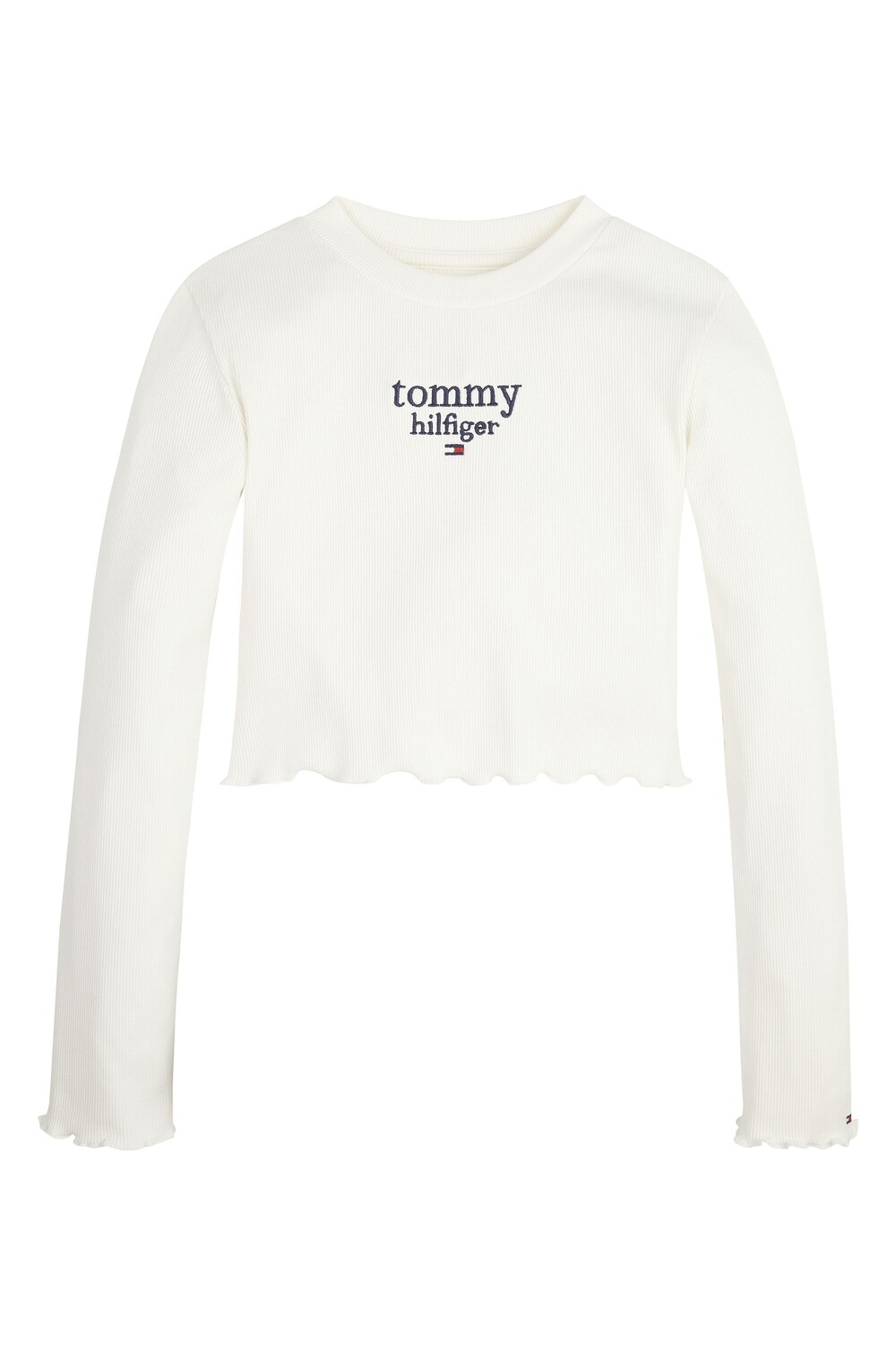 

Кремовый топ в рубчик с графикой Tommy Tommy Hilfiger, бежевый