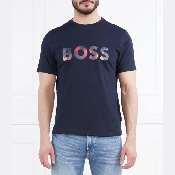 

Футболка свободного кроя Boss, синий
