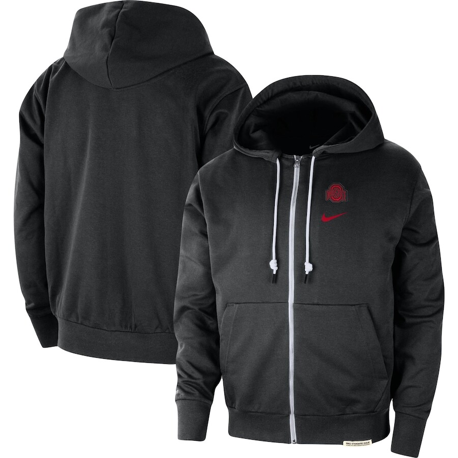 

Толстовка на молнии Nike Ohio State Buckeyes, черный