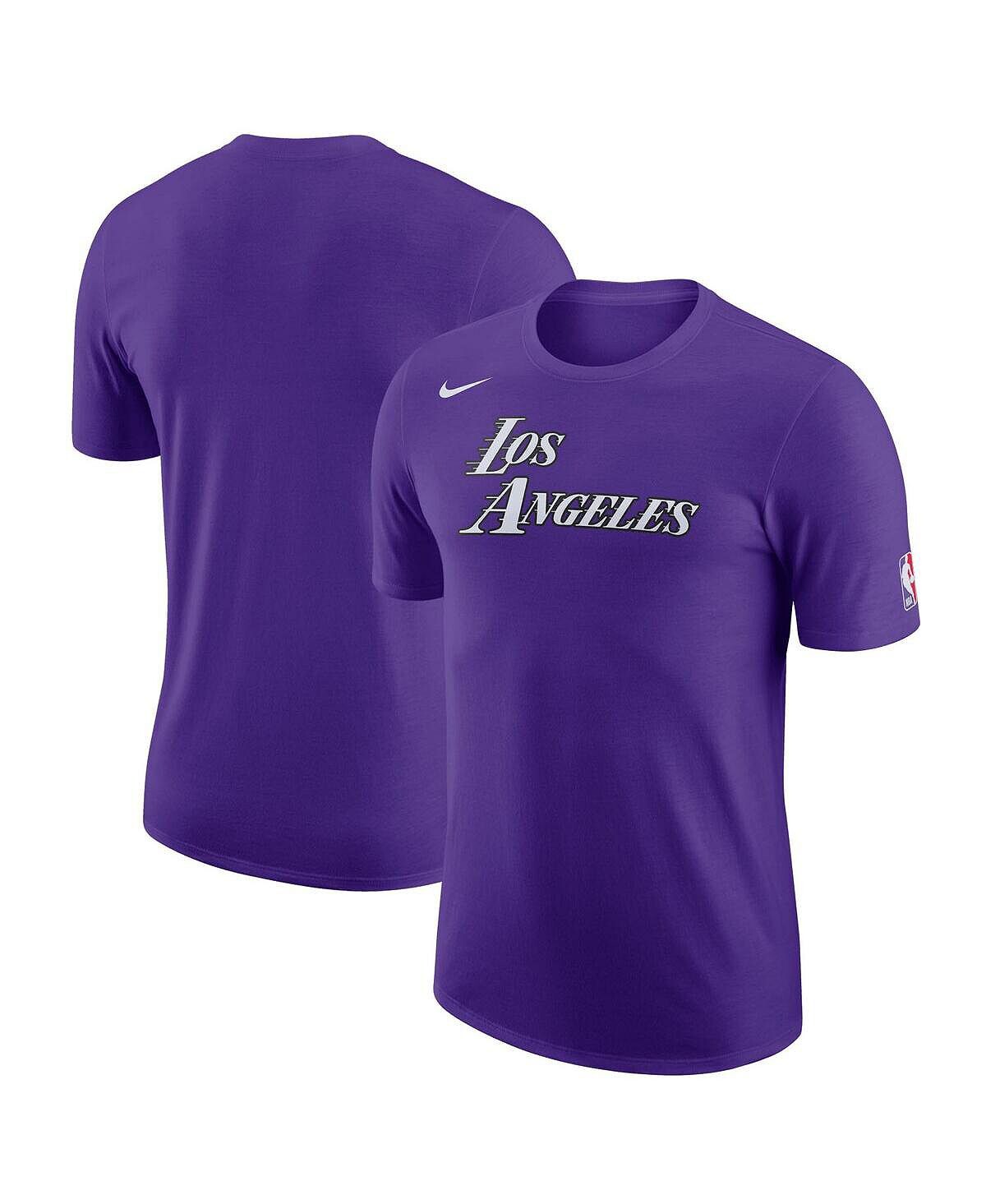 

Мужская фиолетовая футболка Los Angeles Lakers 2022/23 City Edition Essential Logo Performance Nike, Фиолетовый