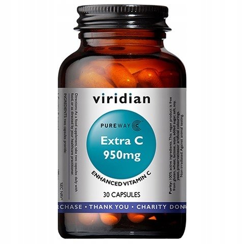 Viridian, Витамин С Экстра 950 мг, 30 капсул.