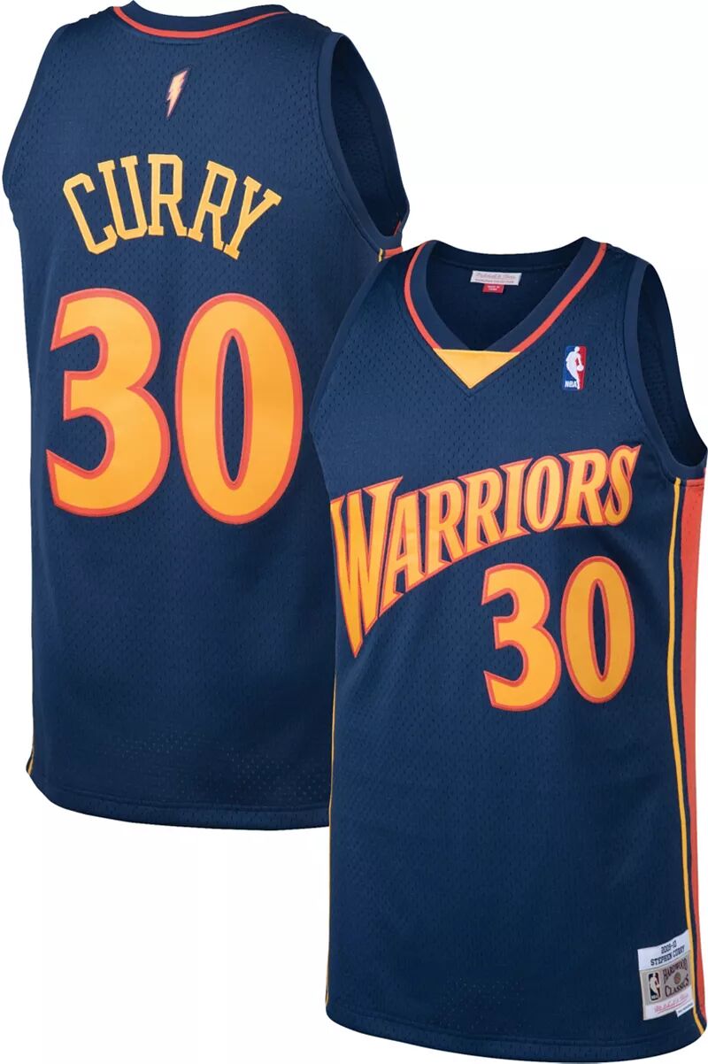 Мужская майка Mitchell & Ness Golden State Warriors Stephen Curry #30 Swingman 2021 men american basketbal jersey golden state stephen curry t shirt