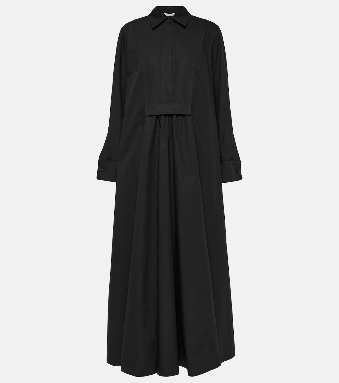 

Платье-рубашка ottimo из хлопка Max Mara, черный
