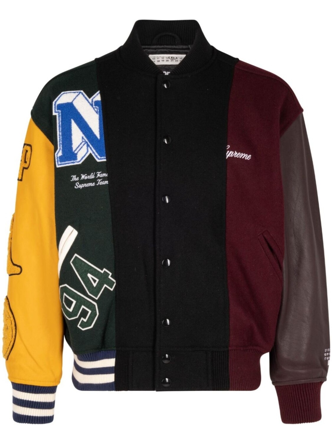 

Supreme x MM6 Maison Margiela раздельная университетская куртка, красный