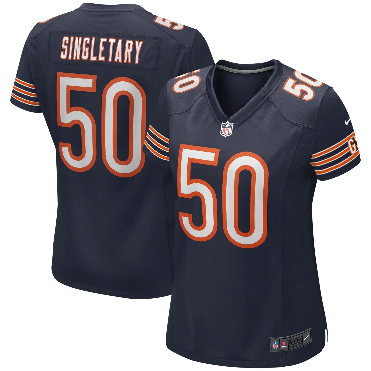 

Женская футболка Nike Mike Singletary темно-синего цвета Chicago Bears Game Retired Player Nike, Синий
