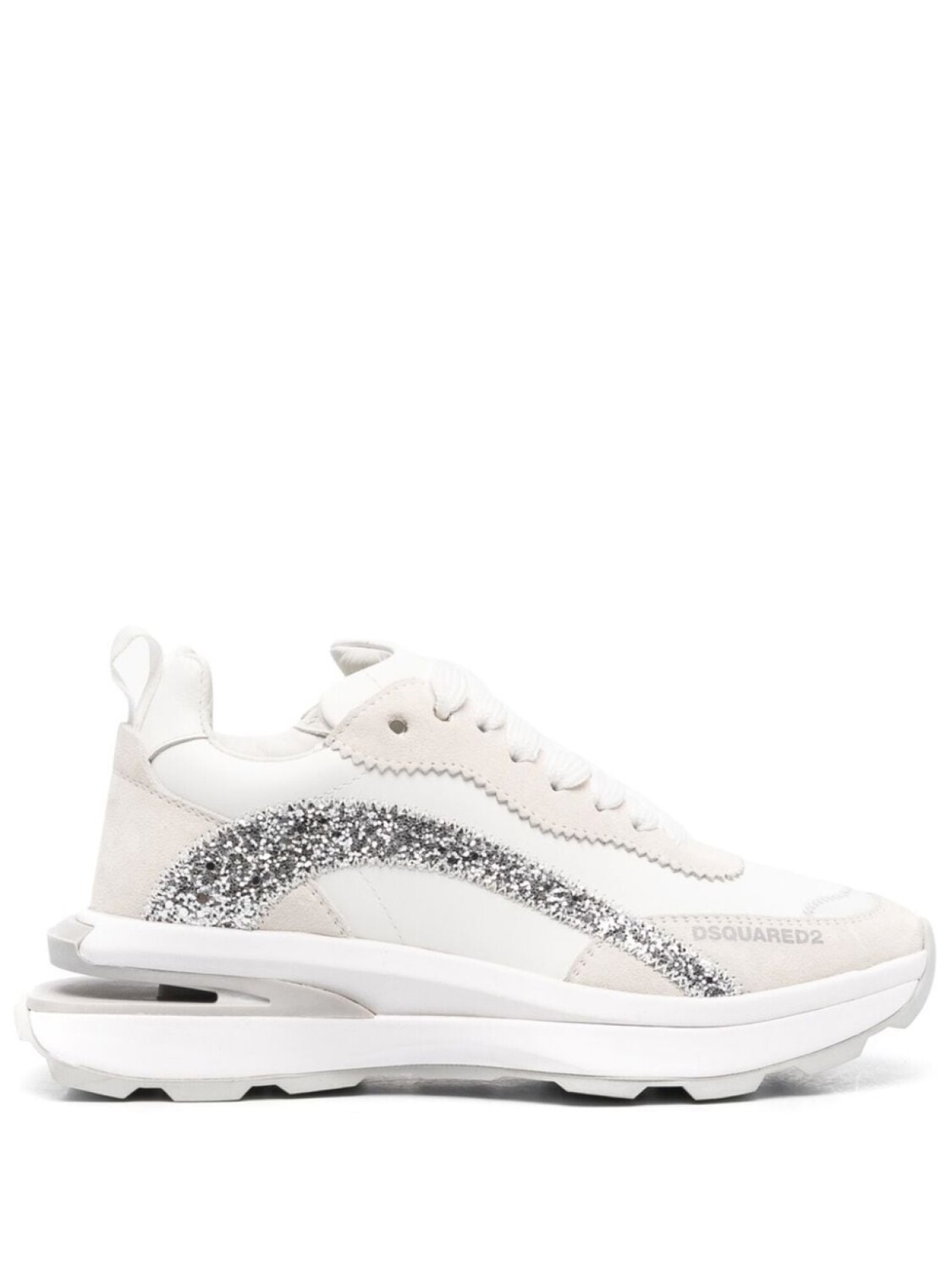 

Кроссовки Dsquared2 Lace-up, белый/серебристый