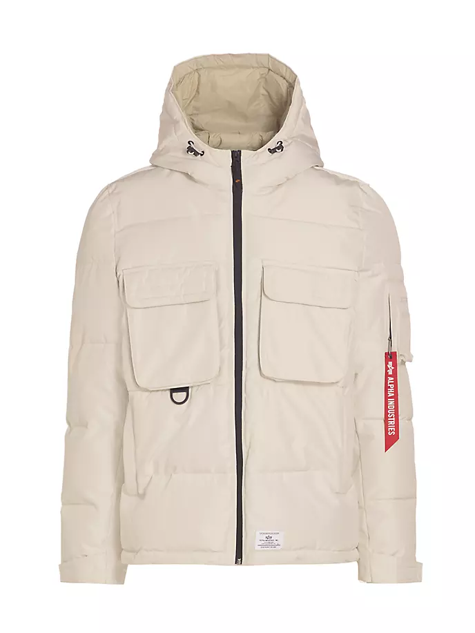 

Пуховик с капюшоном Alpha Industries, цвет limestone