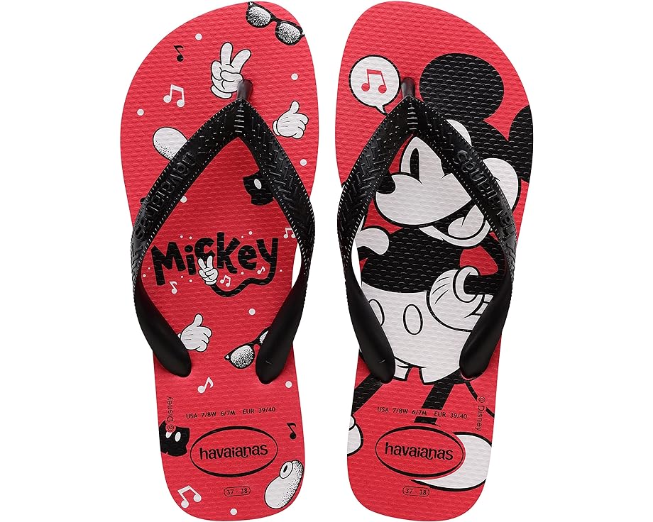 Сандалии Havaianas Top Disney Flip Flop Sandal, цвет Ruby Red/Black кроссовки kinetix ruby black