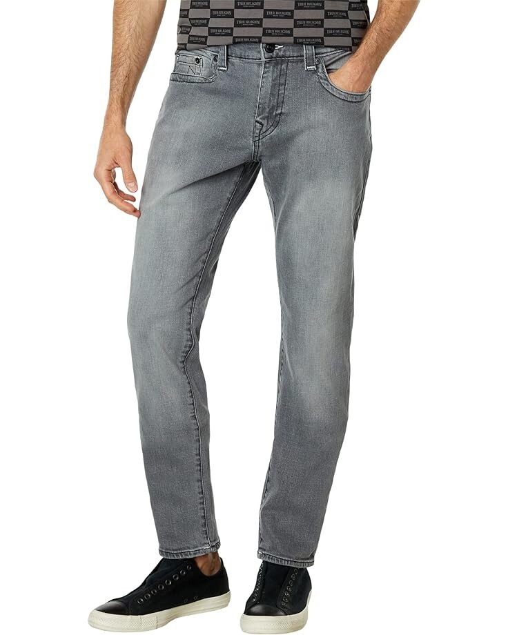 

Джинсы True Religion Rocco Single Destroy in Washed Black, черный