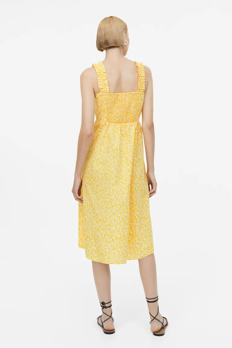 

Платье с узором H&M, желтый