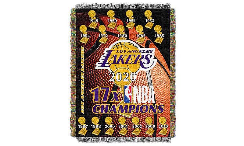 Памятный плед TheNorthwest Los Angeles Lakers размером 48 x 60 дюймов