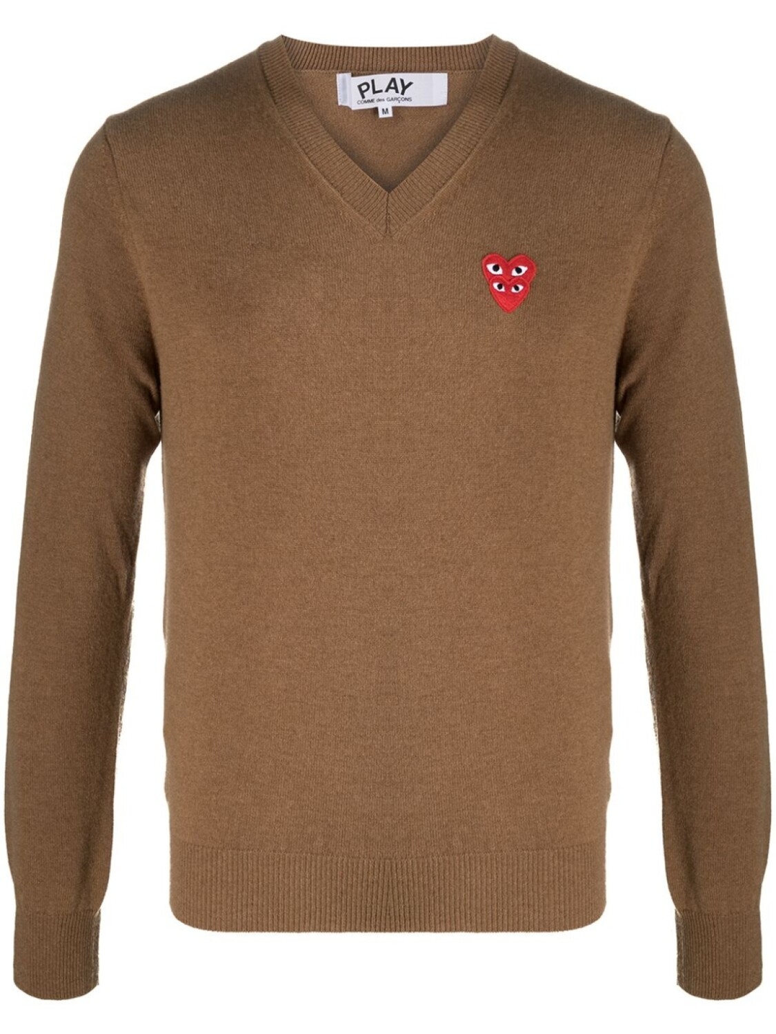 

Comme Des Garçons Play джемпер с вышитым логотипом, коричневый