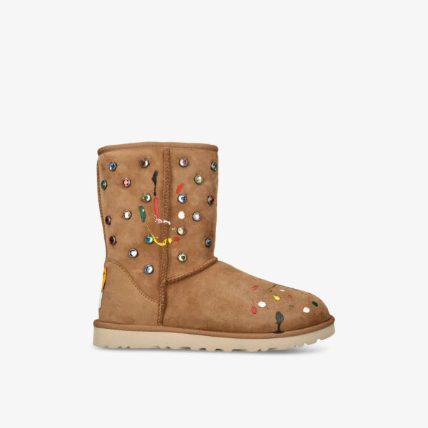 

Замшевые ботильоны ugg x gallery dept, украшенные кристаллами Ugg, цвет tan