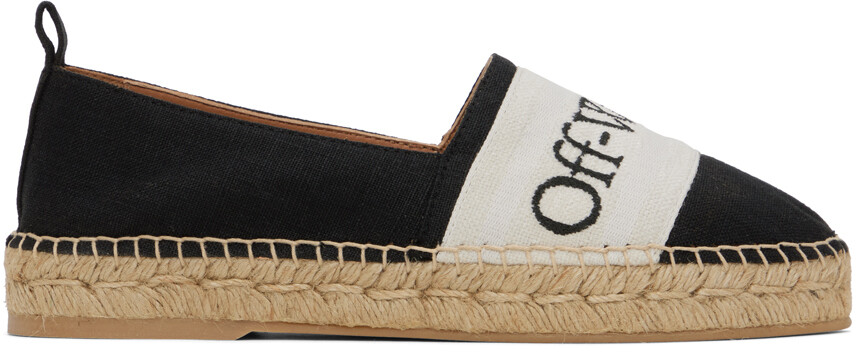 

Черные льняные эспадрильи Bookish Off-White, цвет Black
