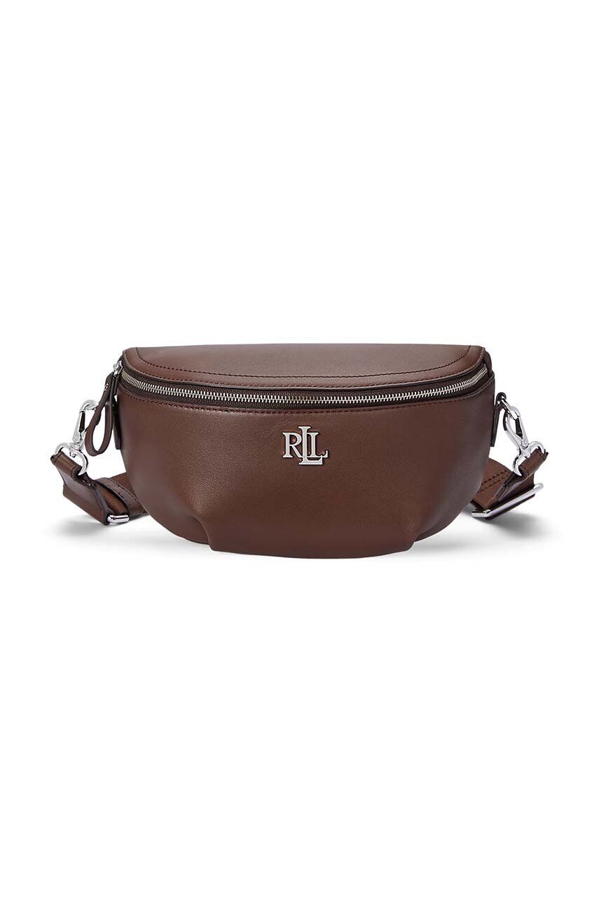 

Кожаная сумка Lauren Ralph Lauren, коричневый