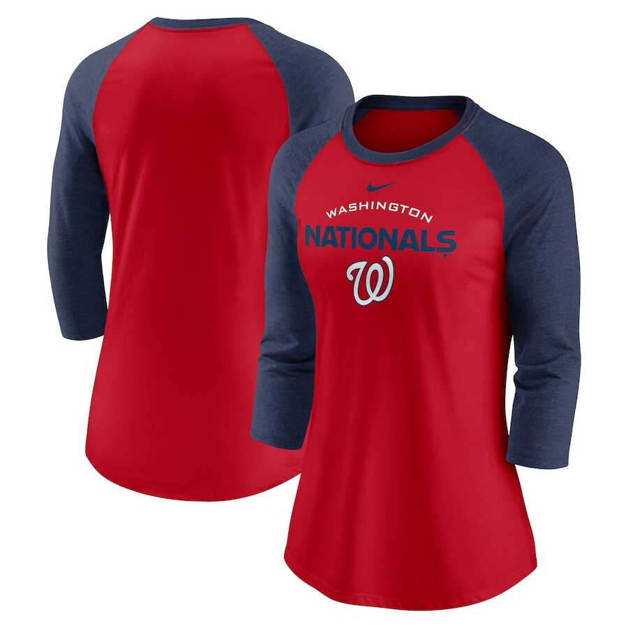 

Футболка с длинным рукавом Nike Washington Nationals, красный