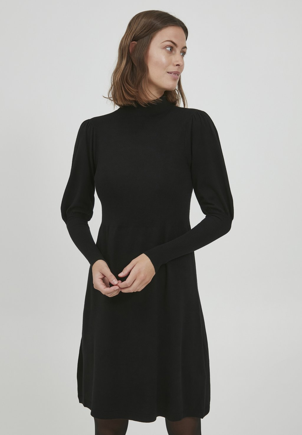 Вязаное платье Fransa, черный