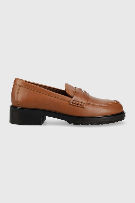 

Кожаные лоферы TH ICONIC LOAFER Tommy Hilfiger, коричневый