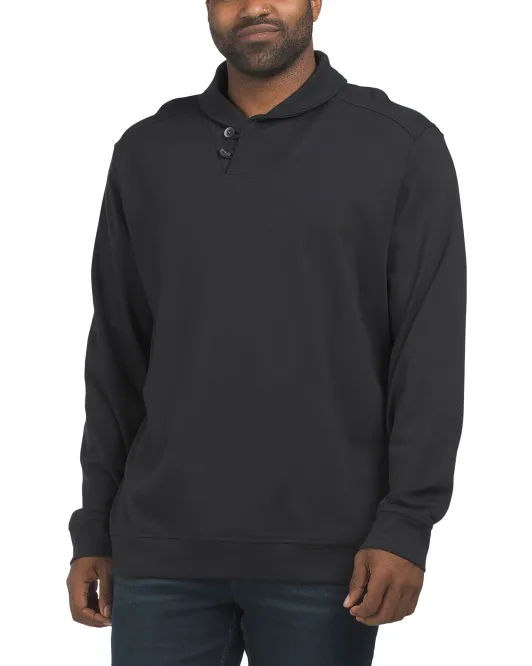 

Толстовка с шалью Pima из хлопка Big And Tall Martinique Tommy Bahama, черный