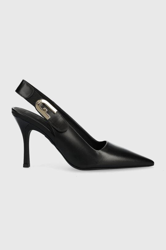 

Кожаные туфли на каблуке Sign Slingback Furla, черный