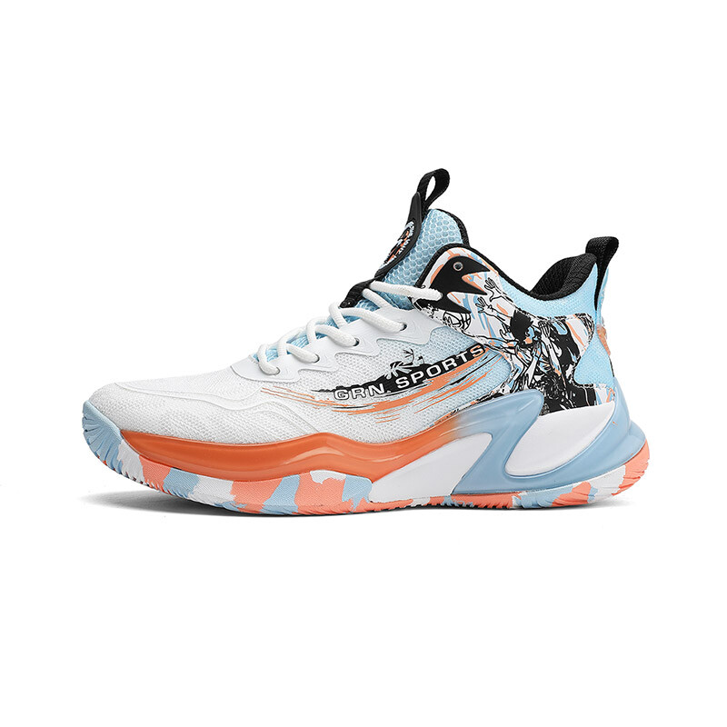 

Баскетбольные кроссовки Basketball Shoes Men Mid-Top K-Bird, цвет White/fog blue