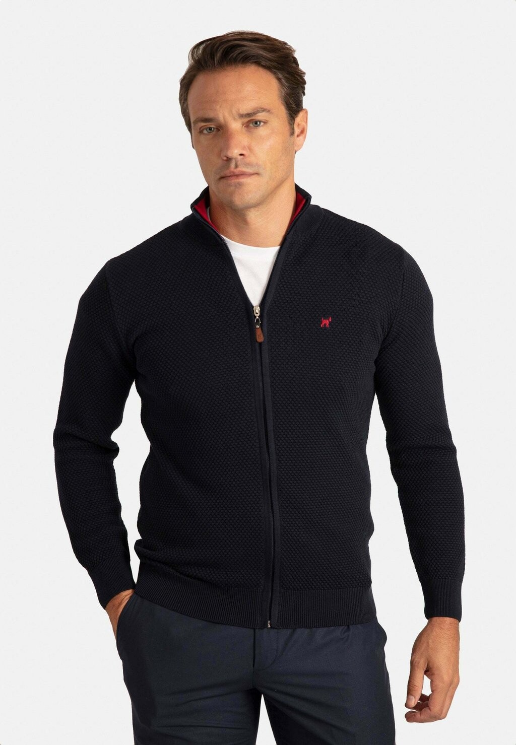 

Кардиган HONEYCOMB BRAID ZIPPER Williot, цвет navy