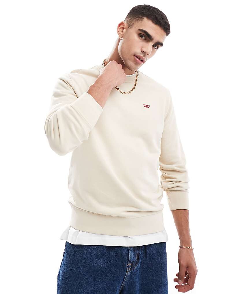

Levi's – The Original Hallmark – толстовка бежевого цвета с логотипом