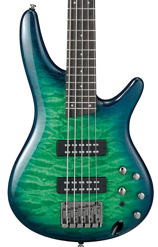 Басс гитара Ibanez SR405EQM-SLG Right-Handed 5-String Bass Guitar Surreal Blue Burst Gloss