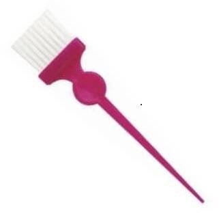 Кисть парикмахерская для окрашивания TERMIX - узкая, розовая.