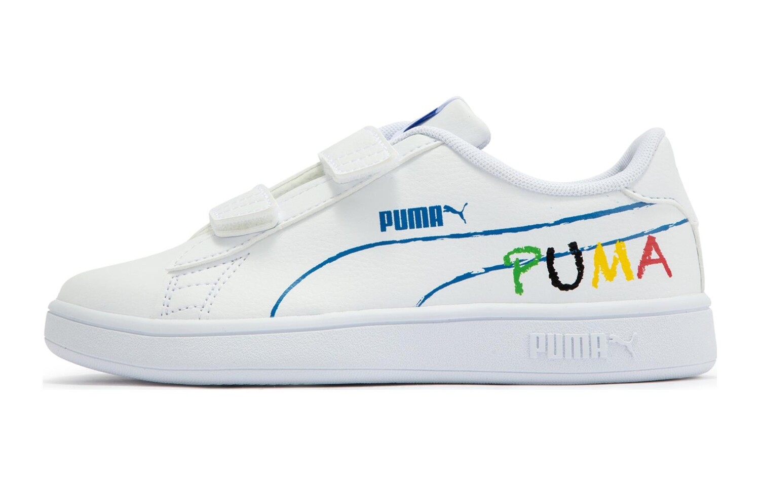 

Детские кроссовки для крикета Puma Smash Kids, Blue and white