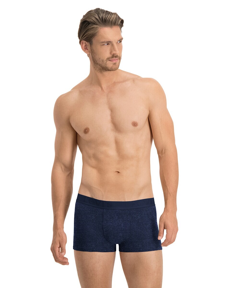 

Комплект из трех мужских трикотажных боксеров синего цвета Levi's, синий