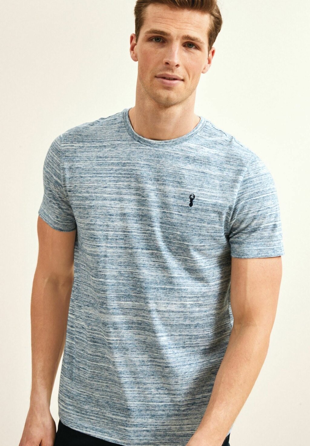 

Базовая футболка Regular Fit Stag Next, цвет light blue, Серый