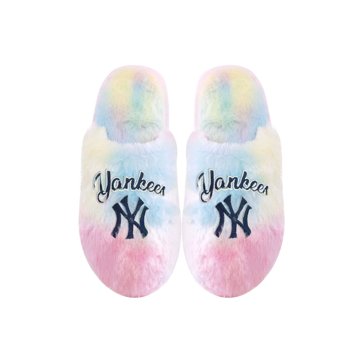 

Молодежные тапочки FOCO New York Yankees с радужным рисунком Unbranded