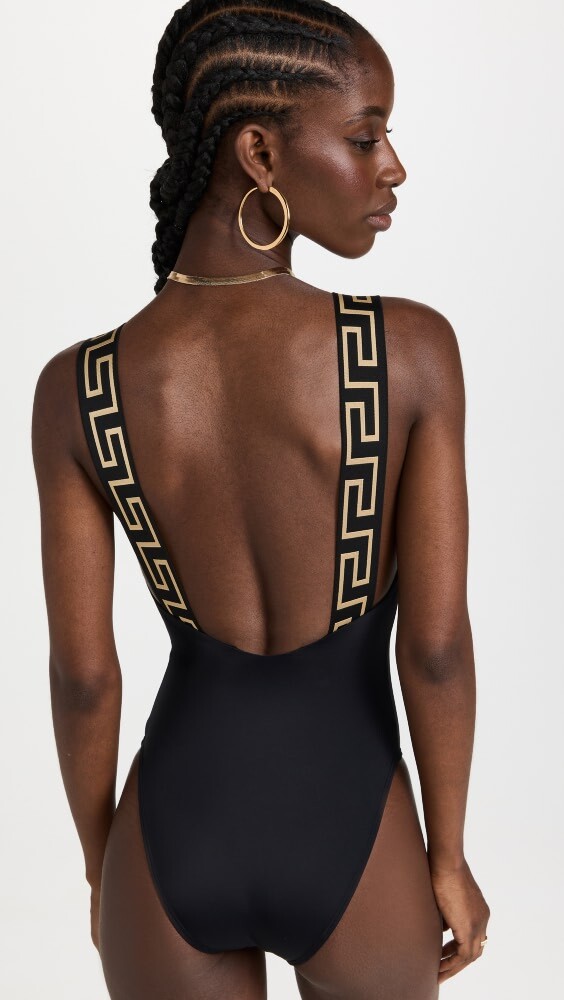 

Купальник Versace One Piece, черный