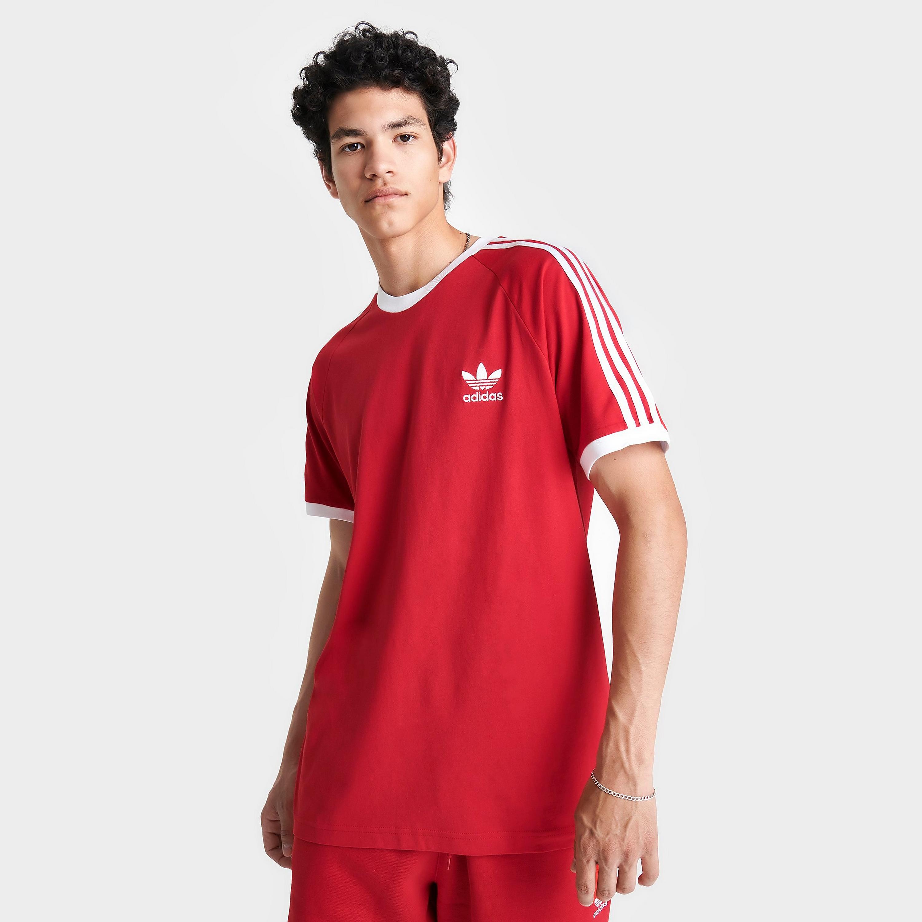 

Мужская футболка с 3 полосками adidas Originals adicolor Classics, красный