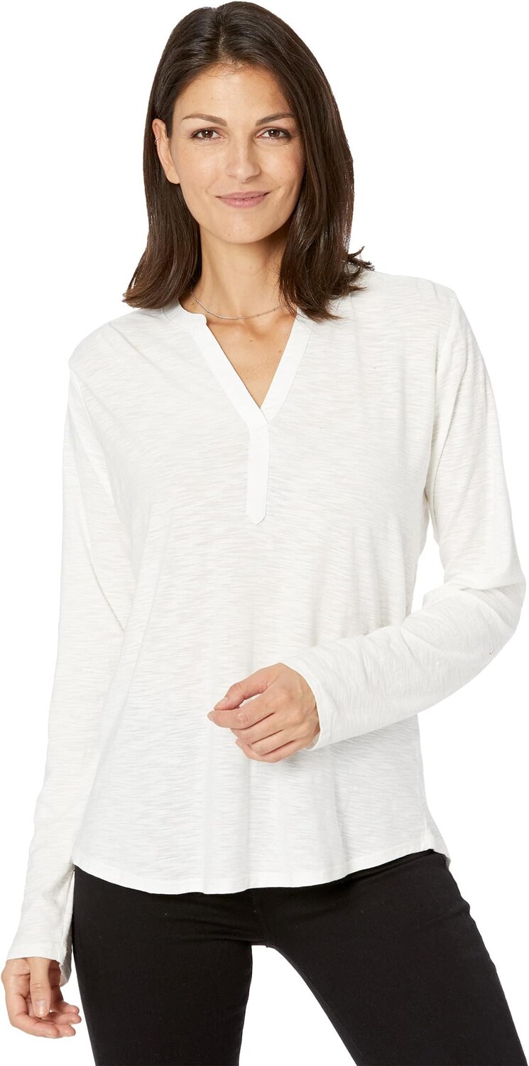 

Футболка Henley с Y-образным вырезом Vince Camuto, цвет New Ivory